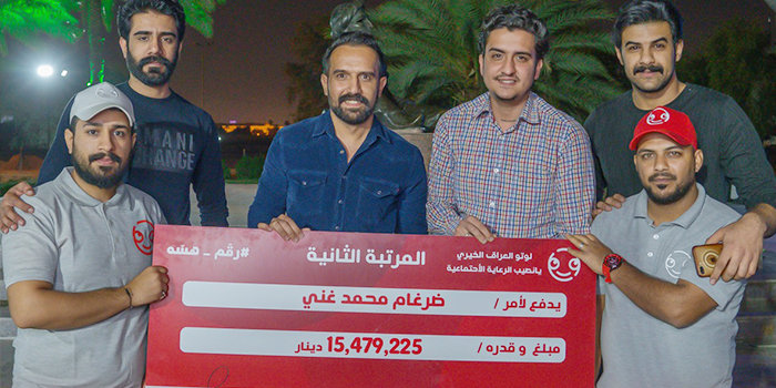 ضرغام محمد غني الرابح بجائزة 15,000,000   دينار